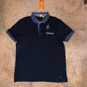 Hugo Boss Blue Demin-look Polo